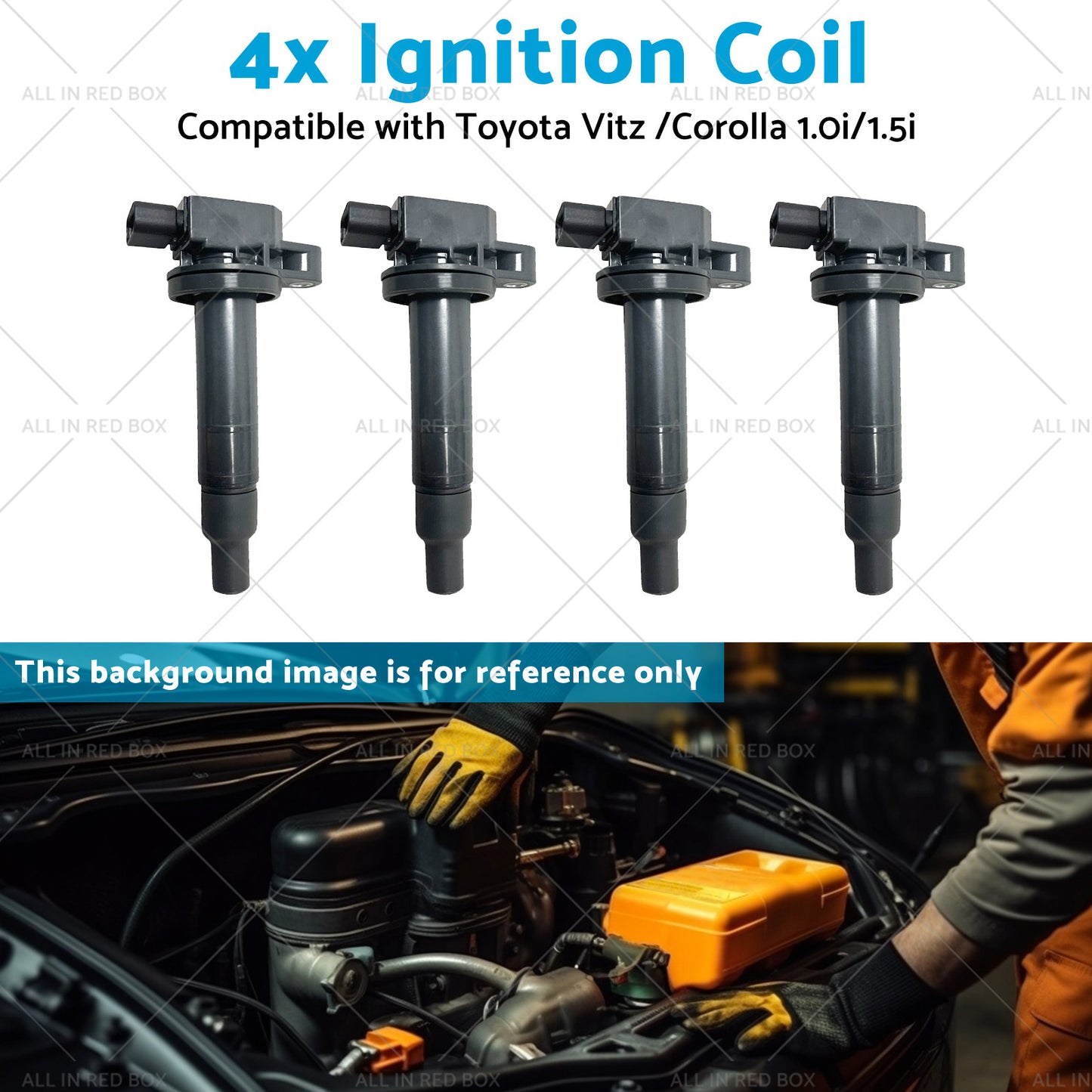 {{ 9091902240 4x Ignition Coils Suitablefor Toyota Vitz 00 or Corolla 13 1. 0i or 1. 5i }} - Buy Car Parts Online at {{ Kaka Auto Parts }}.