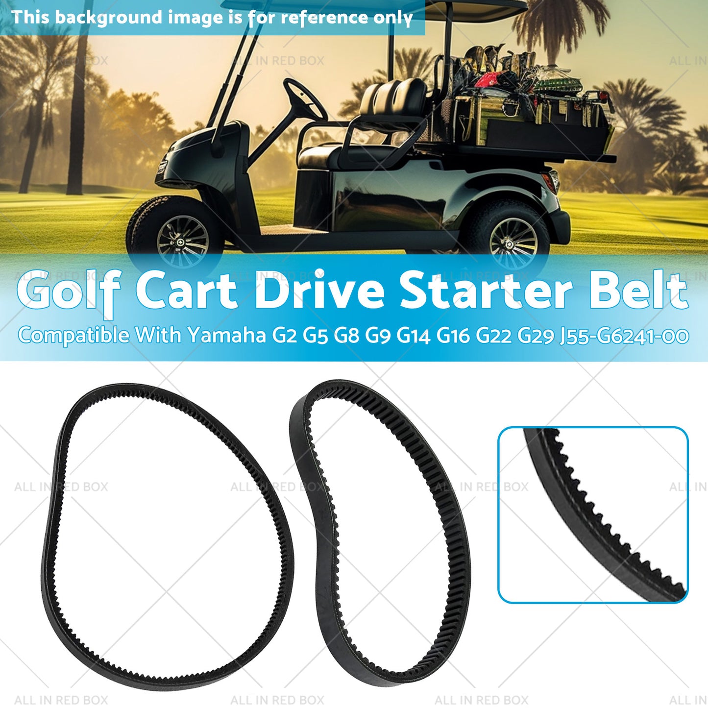 {{ J55-G6241-00 Golf Cart Drive Starter Belt Suitable For Yamaha G2 G5 G8 G9 G14 }} - Buy Car Parts Online at {{ Kaka Auto Parts }}.