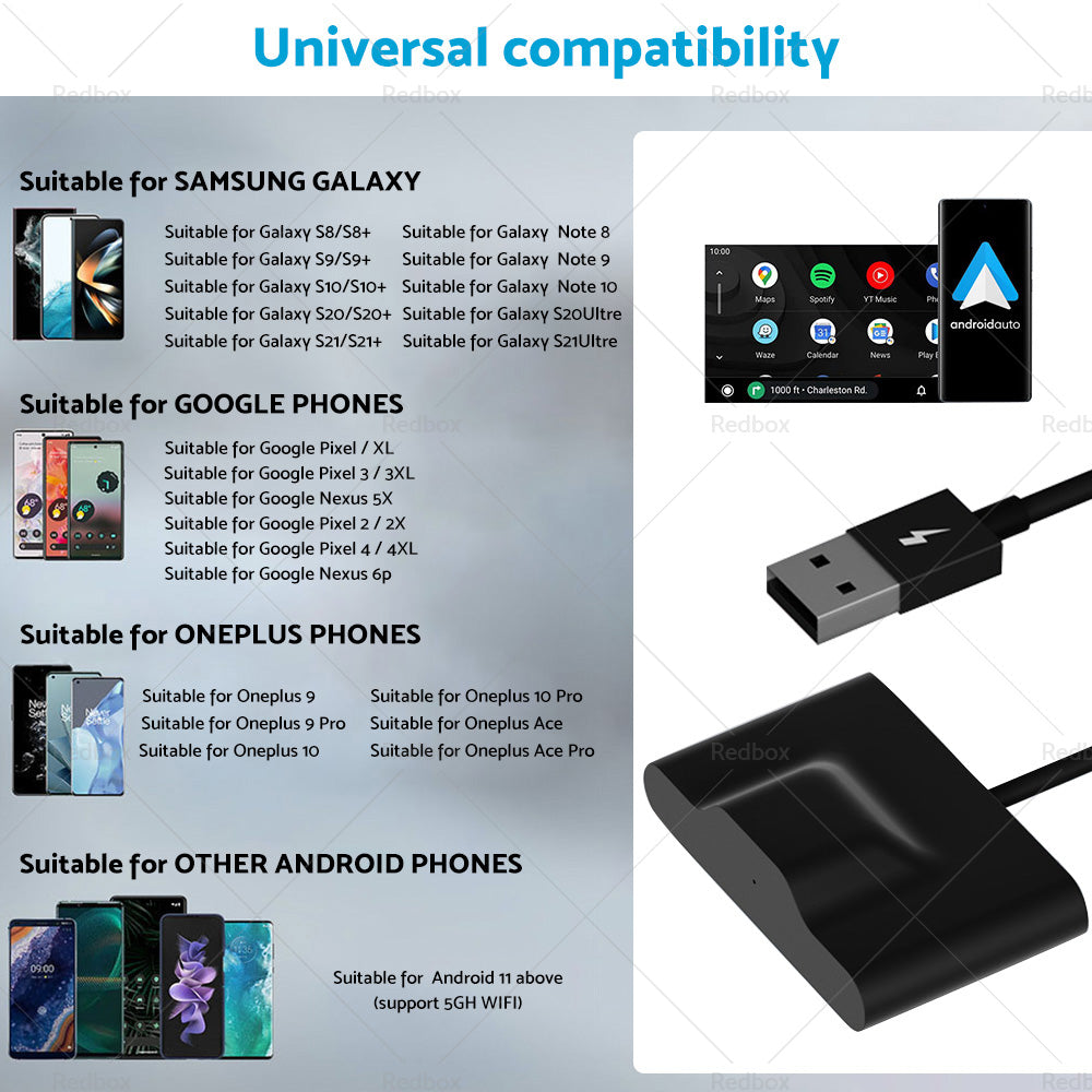 Auto Wireless Carplay Adapter Suitable For Android Most Vehicles with CarPlay