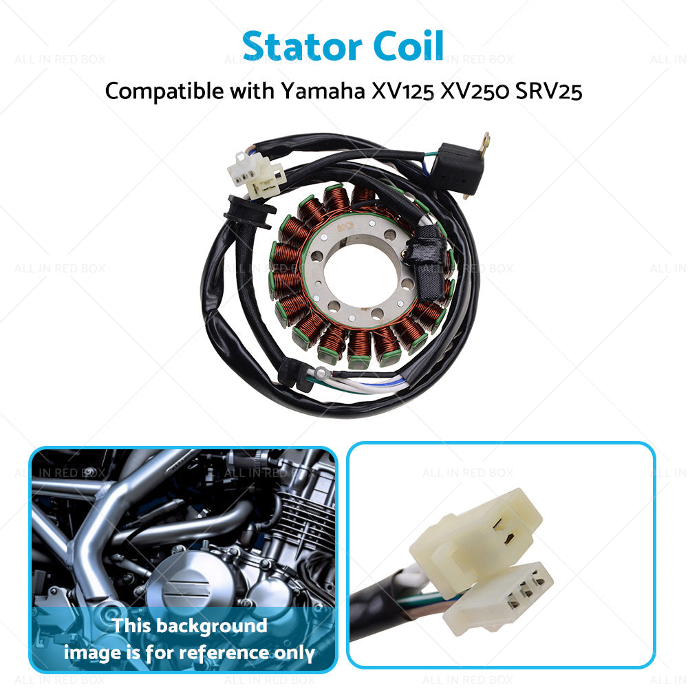 New Stator Coil Suitable For Yamaha XV125 Virago 125 XV250 SRV250 Renaissa XT600