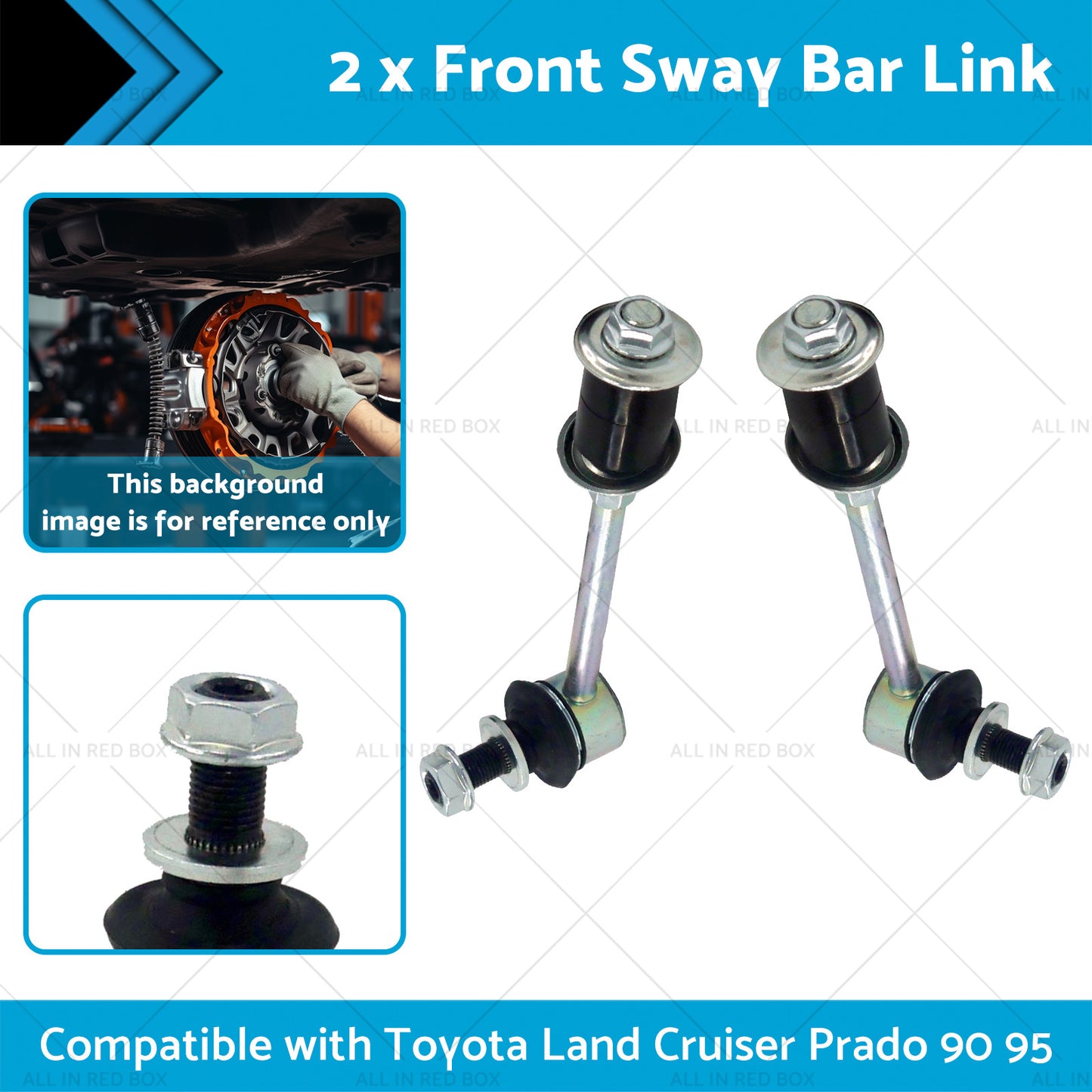 {{ 2PCS Front Sway Bar Link Kit Suitable For Toyota Land Cruiser Prado 90 95 96-02 }} - Buy Car Parts Online at {{ Kaka Auto Parts }}.