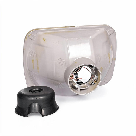 Square 7x5 Head Light Diamond Look Glass Lens Suitable for Jeep Wrangler Land