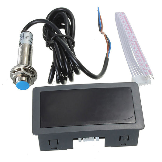 4x Digital LED Tachometer RPM Speed Meters Suitable For Hall Proximity Switch Sensor NPN Set