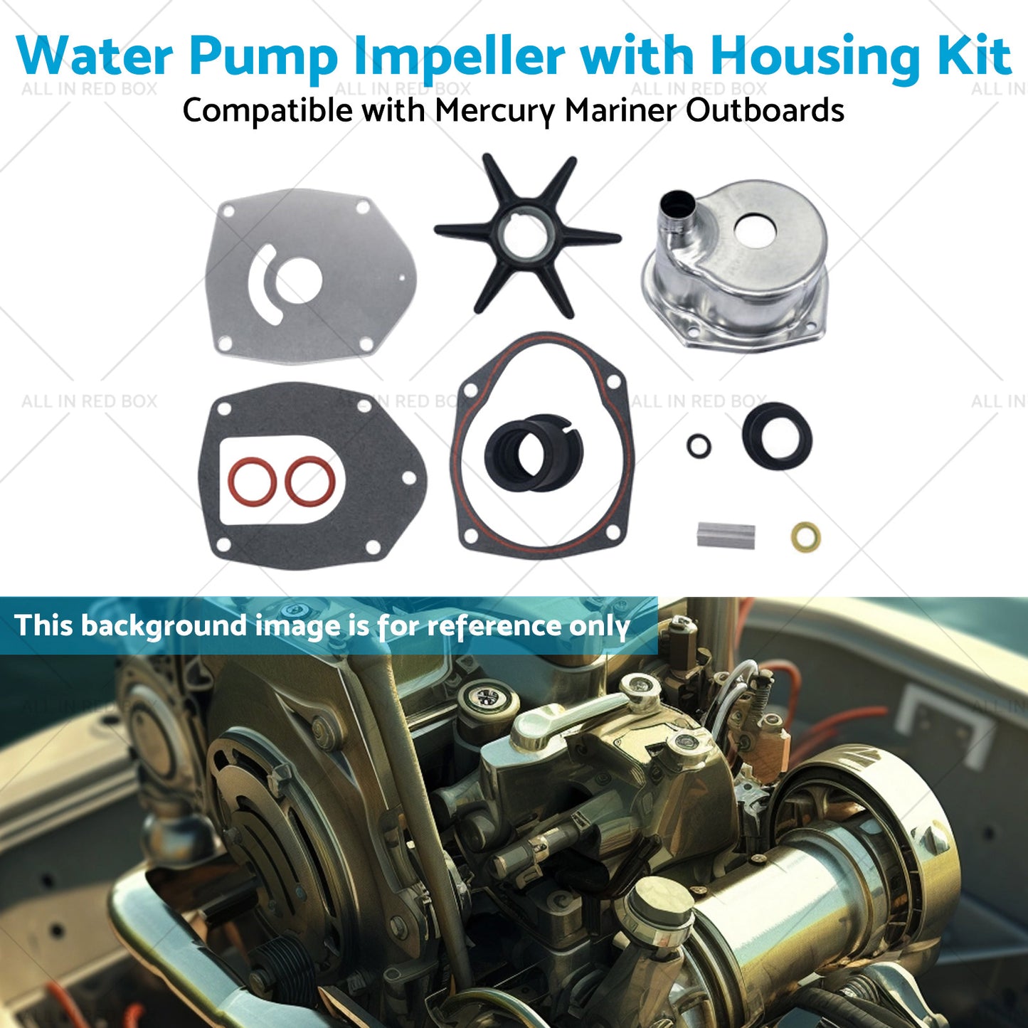 {{ Water Pump Impeller with Housing Kit Suitable for Outboards Mercury Mariner }} - Buy Car Parts Online at {{ Kaka Auto Parts }}.