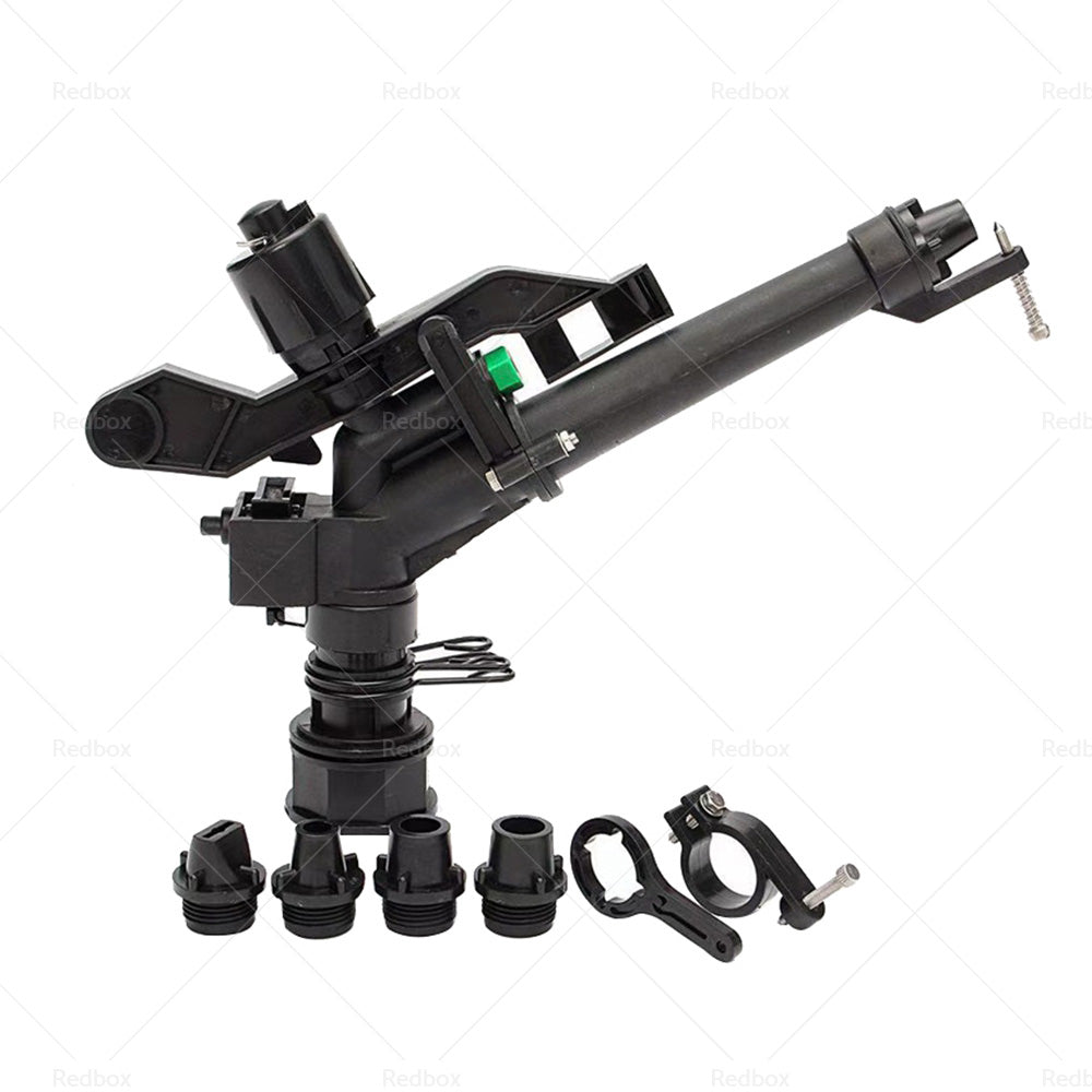 DN40 Impact Sprinkler Spray Gun Sprinkler Head w or 5 Spray Nozzles Irrigation
