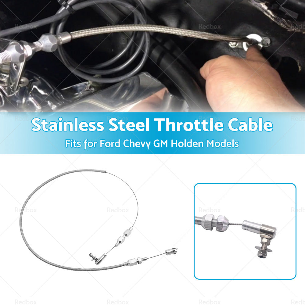 36 inch Braided Stainless Steel Throttle Cable Fits for Ford Chevy GM Holden Models