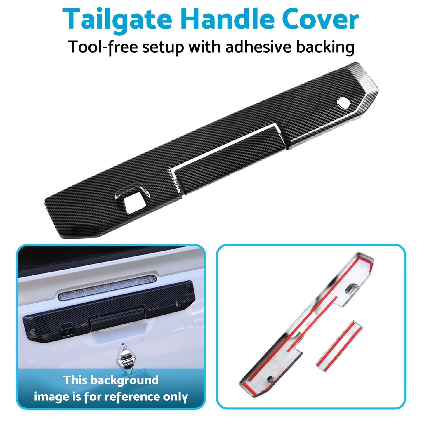 {{ Rear Tail Gate Tailgate Handle Cover Suitable For Mitsubishi Triton L200 23-25 }} - Buy Car Parts Online at {{ Kaka Auto Parts }}.