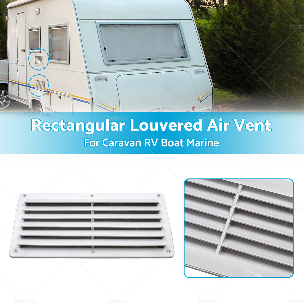 {{ Rectangular Louvered Air Vent or Dent Vent For Caravan RV Boat Marine 260 x 125mm }} - Buy Car Parts Online at {{ Kaka Auto Parts }}.