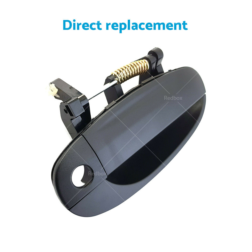Front Outer RH Right Hand Door Handle Black For Holden Barina TK Hatch 2005~2011