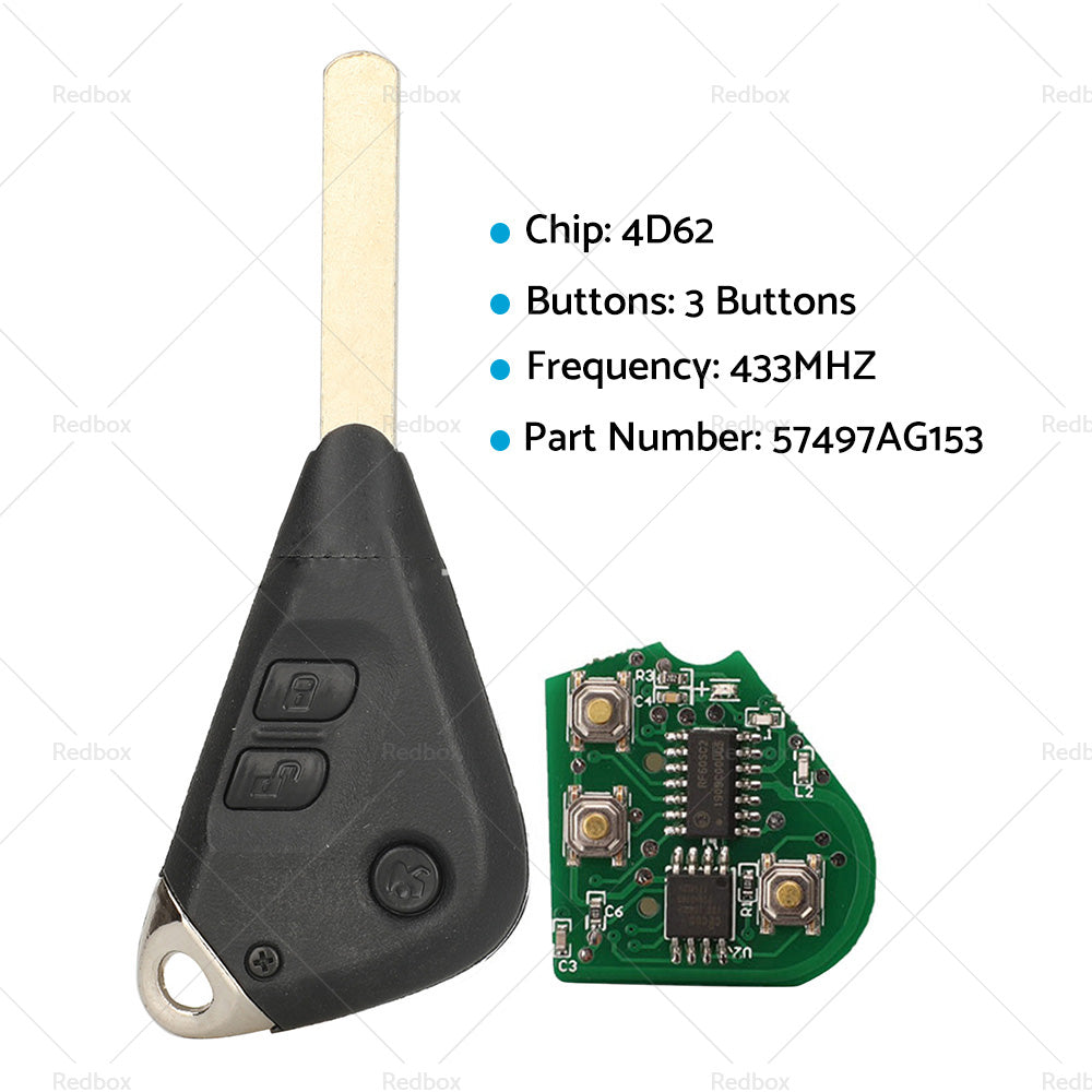 {{ 3B Complete Remote Key Fit For Subaru Impreza Liberty Forester Outback 2004-2010 }} - Buy Car Parts Online at {{ Kaka Auto Parts }}.