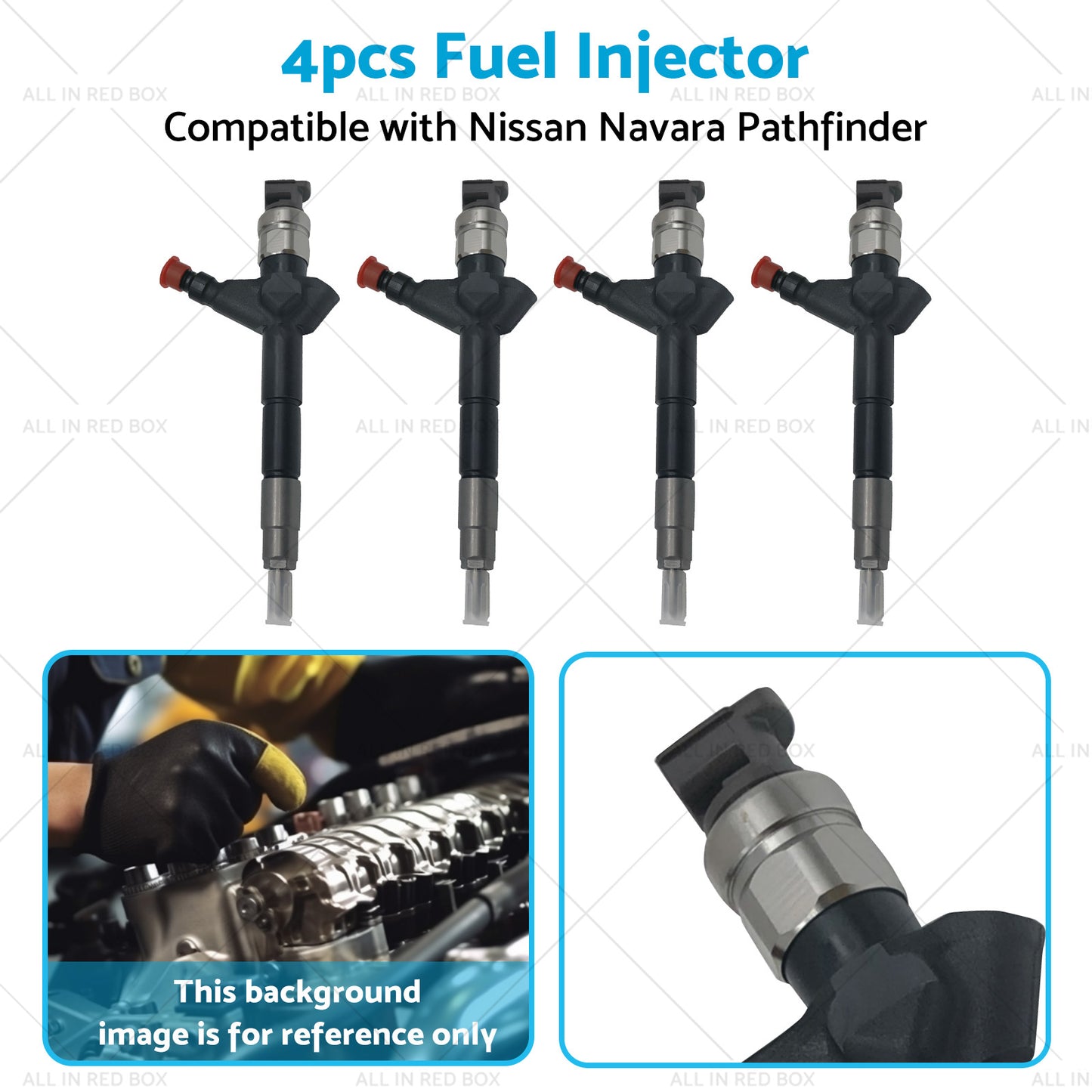 {{ 4x 095000-5650 Diesel Injector Suitable for Nissan Navara Pathfinder 095000-5655 }} - Buy Car Parts Online at {{ Kaka Auto Parts }}.