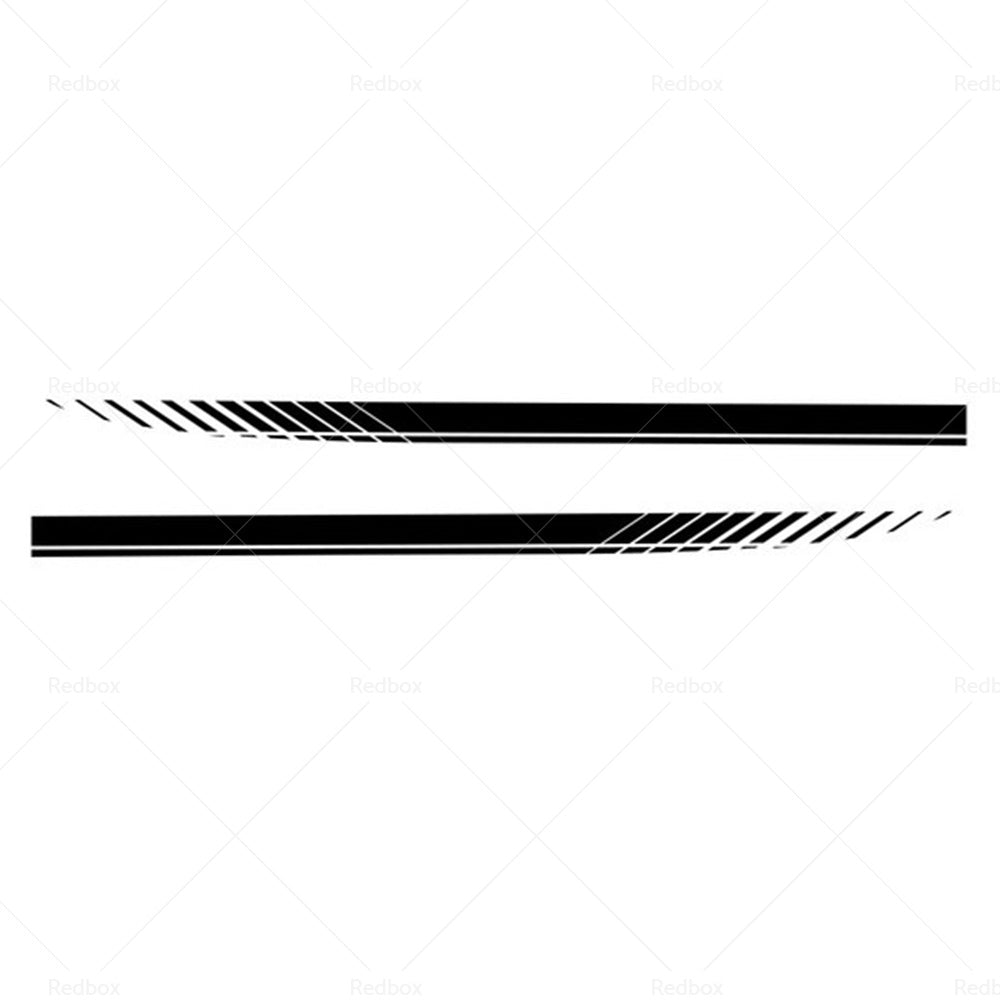 {{ 2x Racing Plaid Side Door Fender Skirt Stripes Decals Stickers Car Accessories }} - Buy Car Parts Online at {{ Kaka Auto Parts }}.