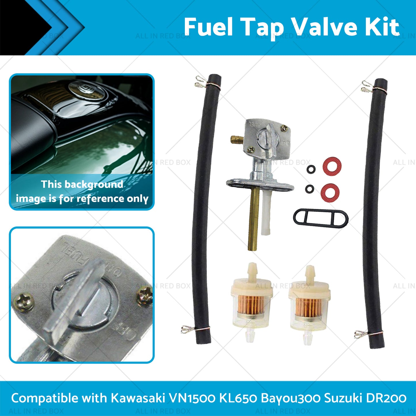 {{ 5 16'' Fuel Valve Switch Petcock For Kawasaki VN1500 KL650 Bayou300 Suzuki DR200 }} - Buy Car Parts Online at {{ Kaka Auto Parts }}.