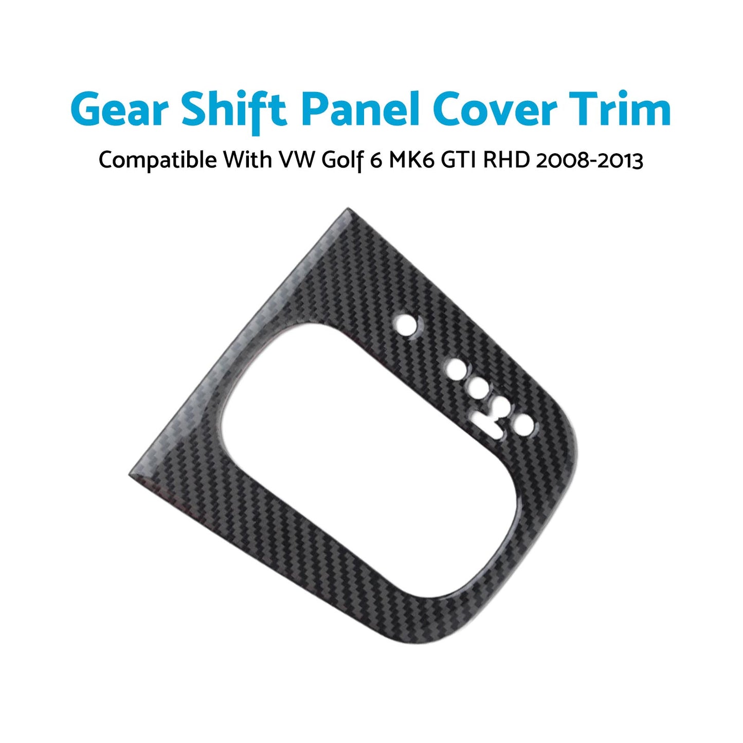 {{ Carbon Gear Shift Panel Cover Trim Suitable For VW Golf 6 MK6 GTI RHD 2008-2013 }} - Buy Car Parts Online at {{ Kaka Auto Parts }}.