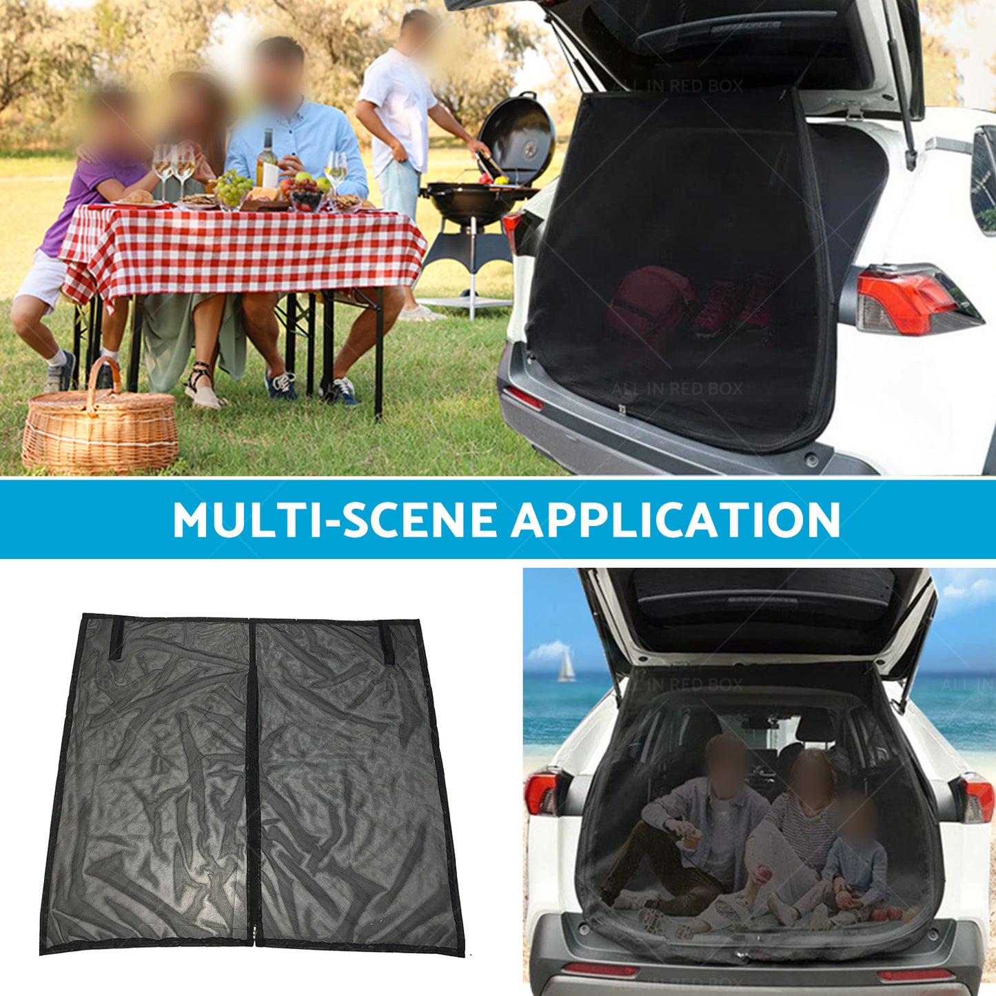 {{ Car Tailgate Mosquito Net Cover Suitable for Caravan RV T4 T5 T6 Motorhome }} - Buy Car Parts Online at {{ Kaka Auto Parts }}.