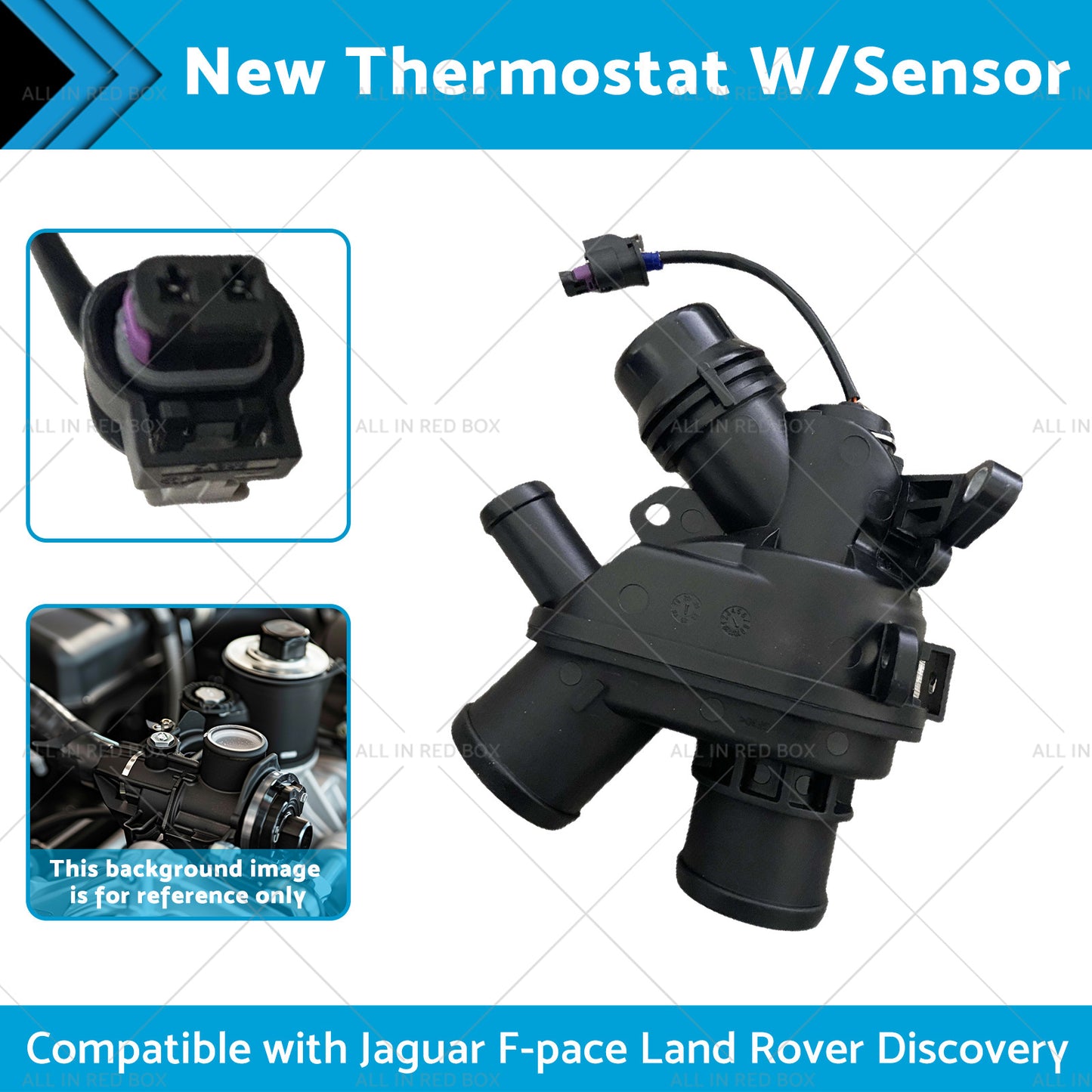 {{ New Thermostat W or Sensor Suitable for Jaguar F-pace Land Rover Discovery 17-20 }} - Buy Car Parts Online at {{ Kaka Auto Parts }}.