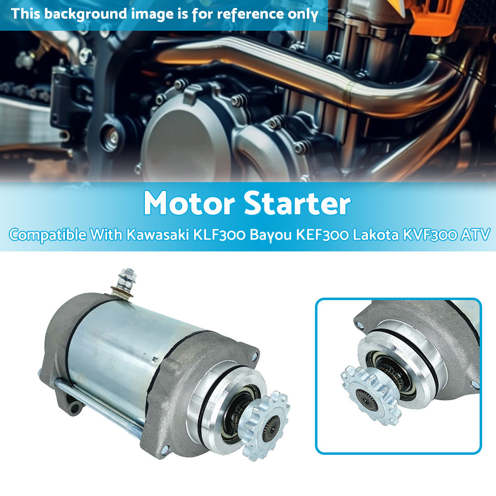 {{ Starter Motor Suitable for Kawasaki KLF300 Bayou KEF300 Lakota KVF300 1989-2004 }} - Buy Car Parts Online at {{ Kaka Auto Parts }}.