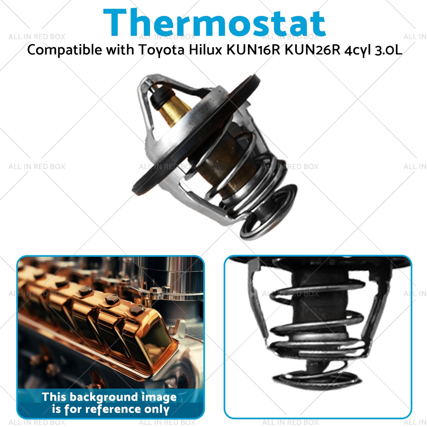 {{ Thermostat Suitable for 2005-2015 Hilux KUN16R KUN26R 4cyl 3. 0L 1KD-FTV Diesel }} - Buy Car Parts Online at {{ Kaka Auto Parts }}.