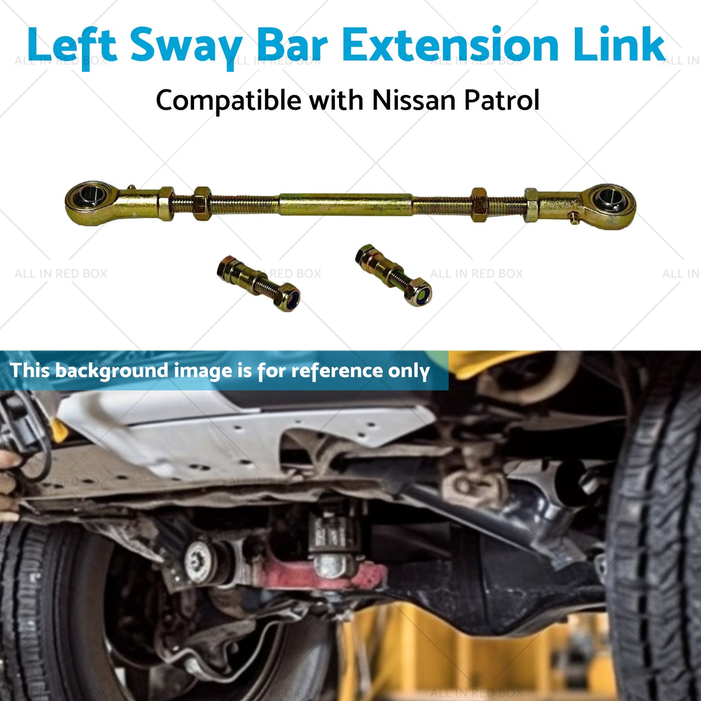 {{ LH Rear Sway Bar Extension Link for 2 inch - 8 inch Suitable for Nissan Patrol GU GQ }} - Buy Car Parts Online at {{ Kaka Auto Parts }}.