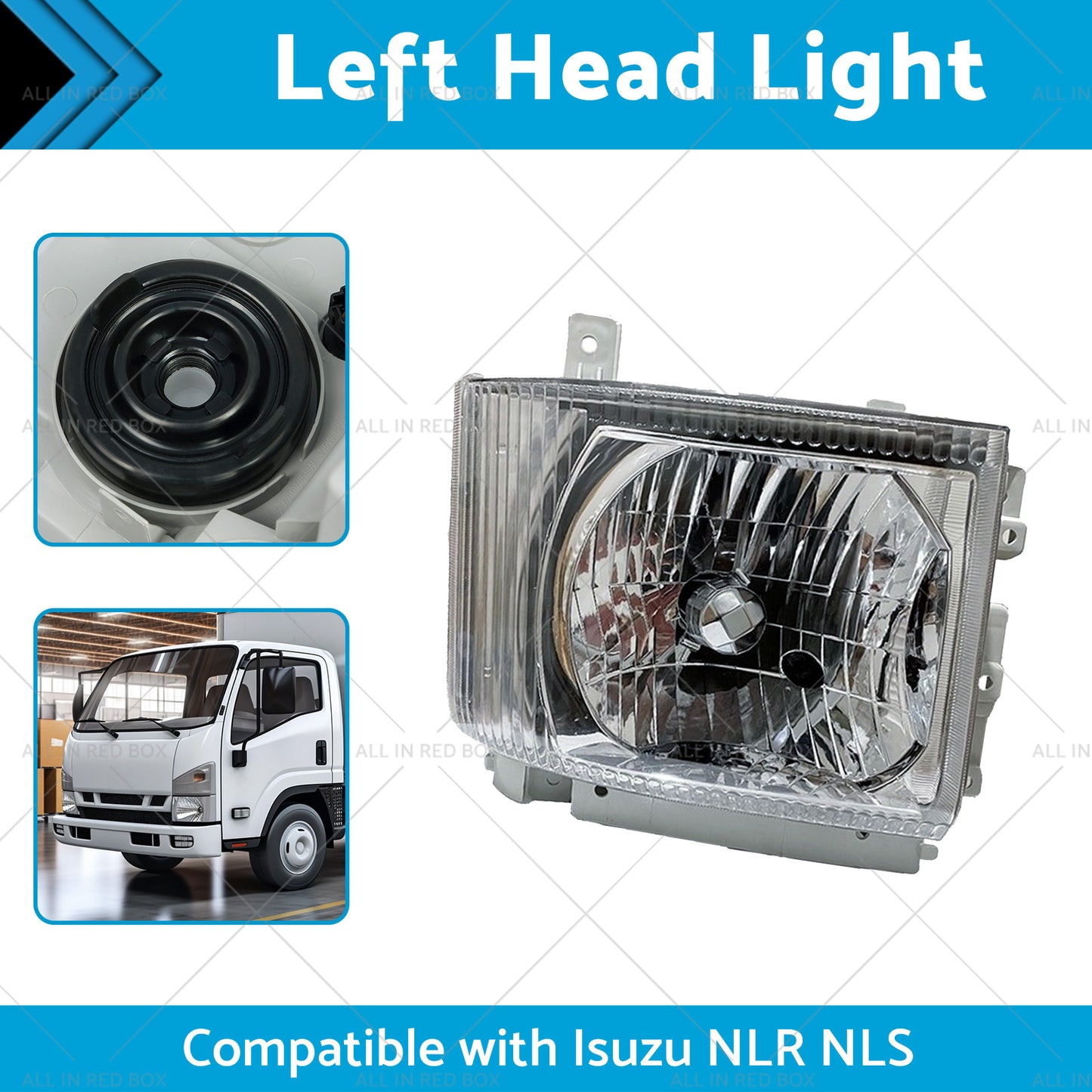 {{ LH Head Light Lamp Suitable for Isuzu NLR NLS NNR NPR NPS Truck 08-On }} - Buy Car Parts Online at {{ Kaka Auto Parts }}.