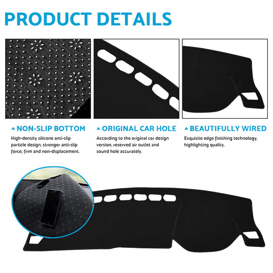 Non-Slip Dash Mat Black Suitable For Haval Jolion LUX Premium Without HUD 2021¡§C2022