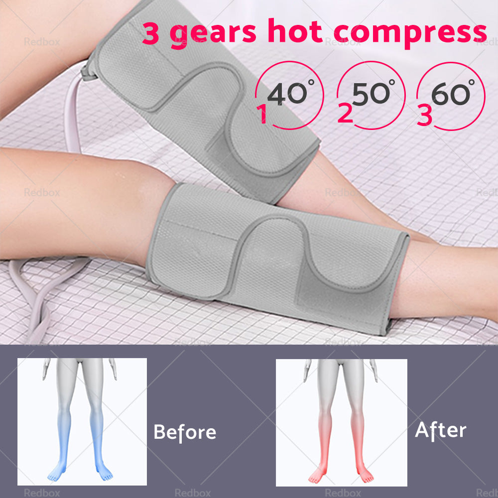 Leg and Foot Massager With Heat Compression Calf Thigh Massage Muscles Relax Wraps