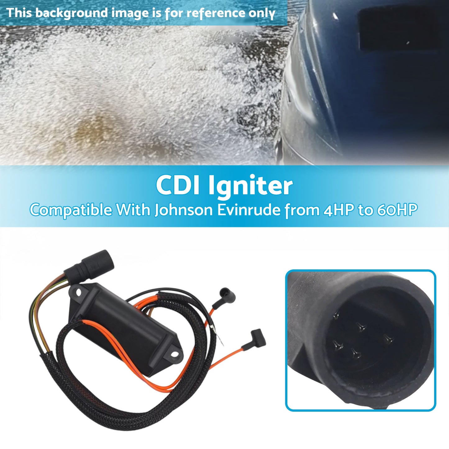 {{ Ignition Module Suitable For Johnson Evinrude 4HP 5HP 6HP 1986-2005 }} - Buy Car Parts Online at {{ Kaka Auto Parts }}.