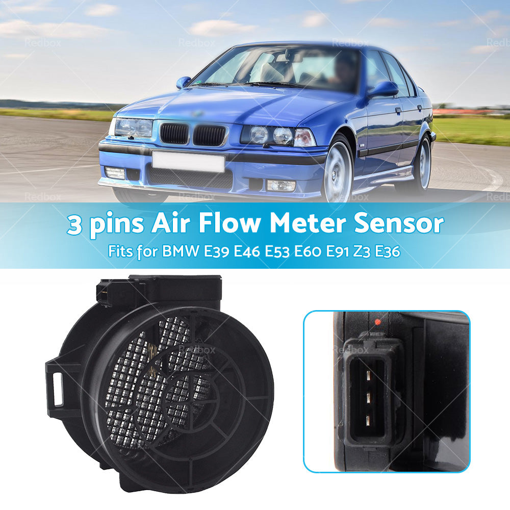 Air Flow Meter MAF Sensor Fit for BMW E36 E39 E46 E53 E60 E91 X5 Z3 5WK96132Z