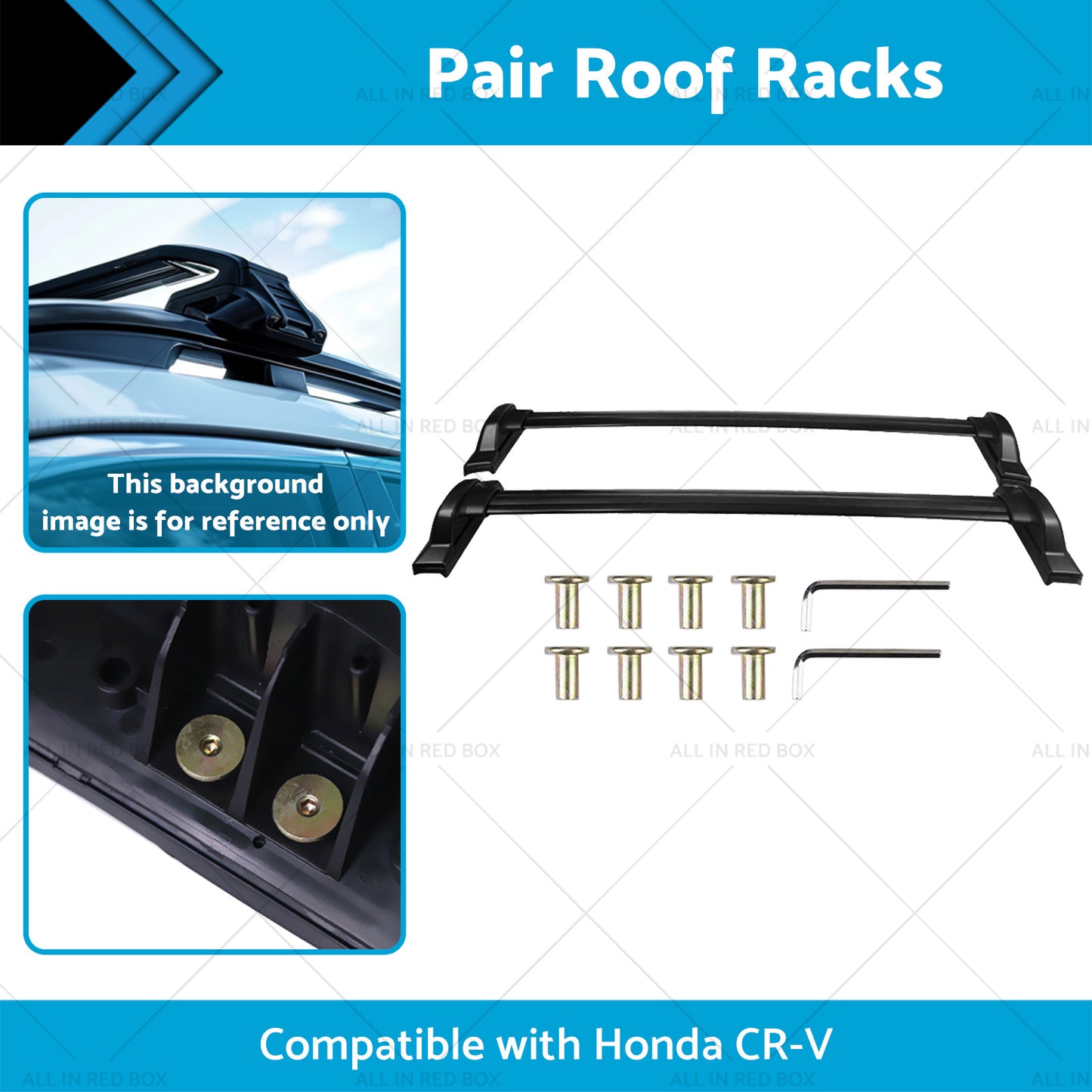 Pair Roof Rack or Cross Bars Suitable for Honda CRV 2007-2011 Aluminum Alloy