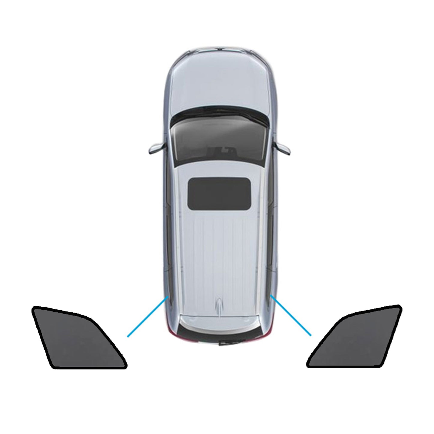 Magnetic Mesh Sun Blind Shades Suitable for Audi Q7 SQ7 2015-2025 On Front/Rear