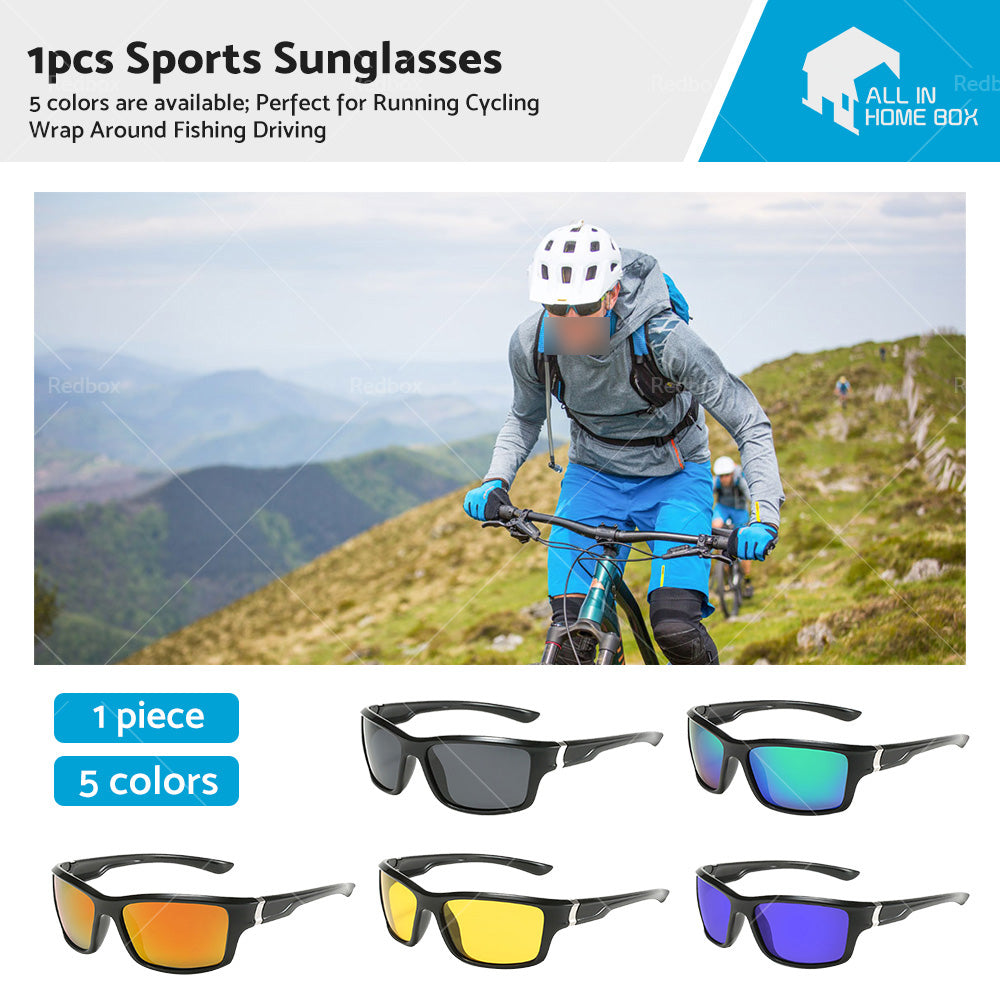 Men Polarized Sports Sunglasses Running Cycling Wrap Around Fishing Driving