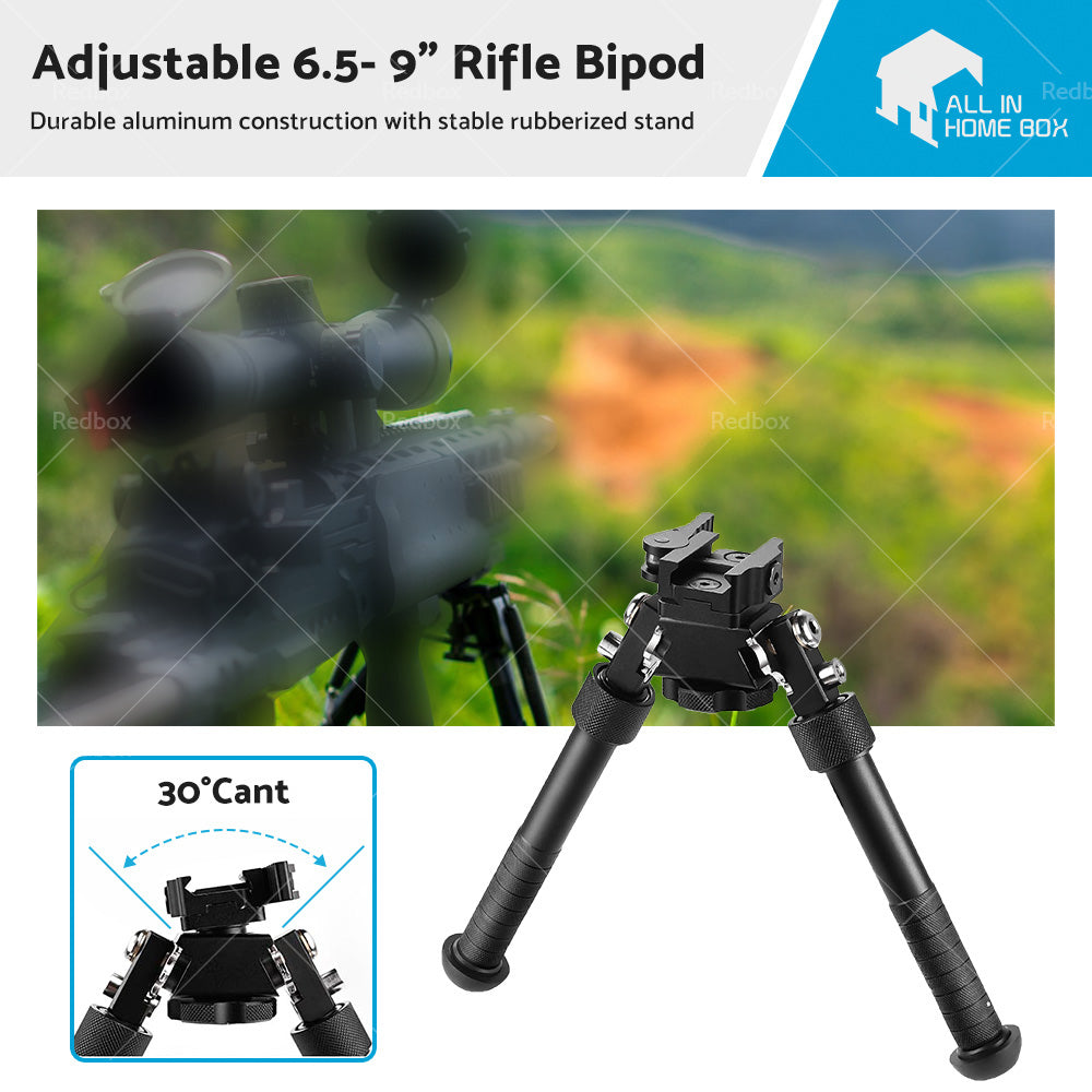 360° Swivel QD Tactical 6. 5 to9 Rail Pistol Hunting Shooting Rifle Bipod Mount