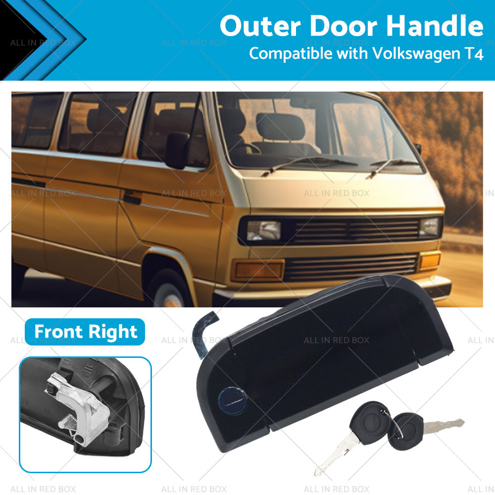 {{ Front Right Outer Door Handle with Keys Suitable for VW T4 1990-2003 701837206 }} - Buy Car Parts Online at {{ Kaka Auto Parts }}.
