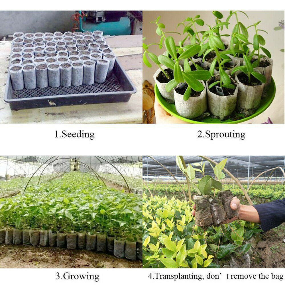 {{ Non-Woven 200PCS Biodegradable Bags Plant Grow Pot Nursery Seedling Garden }} - Buy Car Parts Online at {{ Kaka Auto Parts }}.