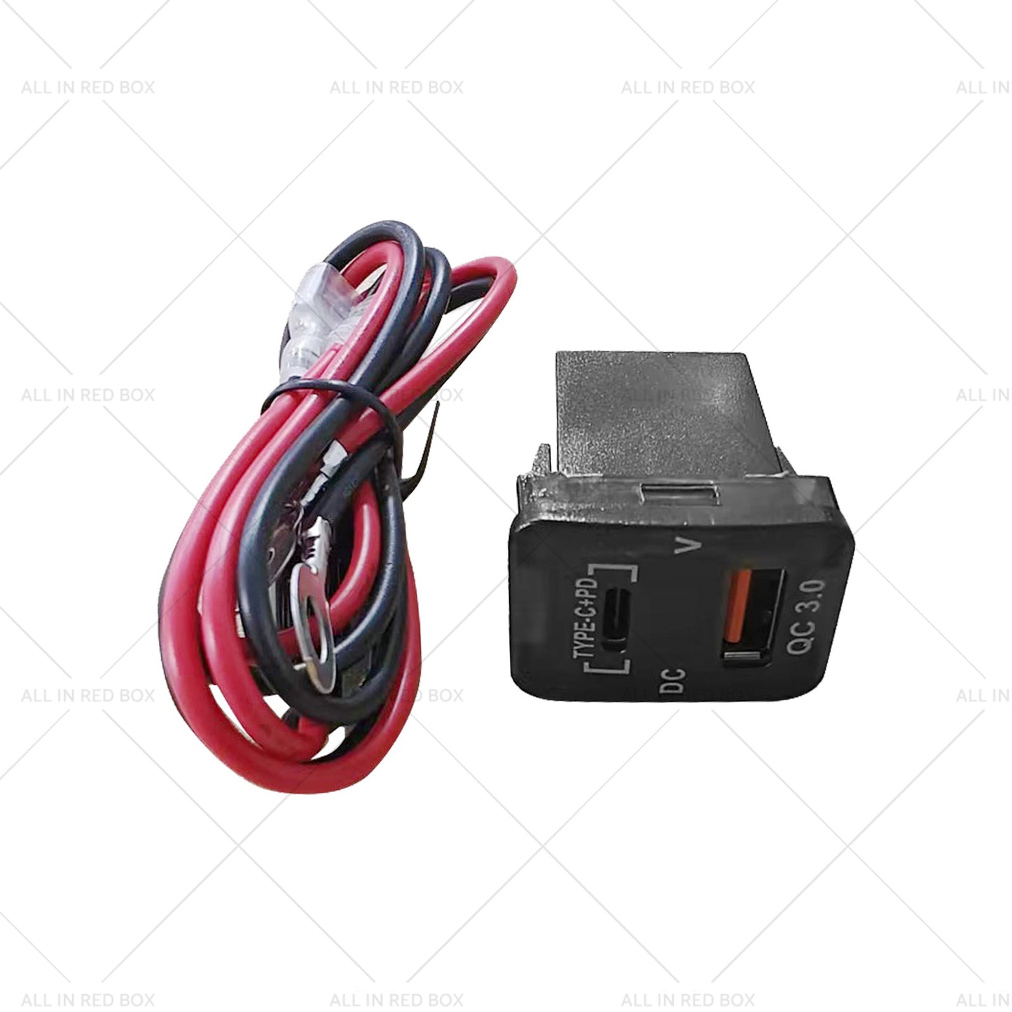 {{ TYPE C VOLT QC 3. 0 USB CHARGER Suitable for Toyota Hilux Prado BLUE LED 12v }} - Buy Car Parts Online at {{ Kaka Auto Parts }}.