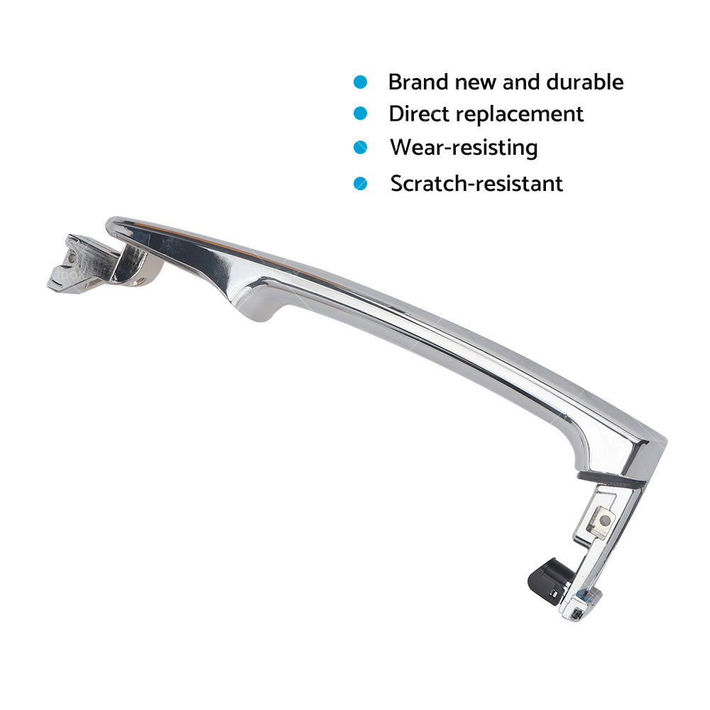 For Nissan XTrail T31 2007-2013 REAR LH Left or RH Right Outer Door Handle Chrome