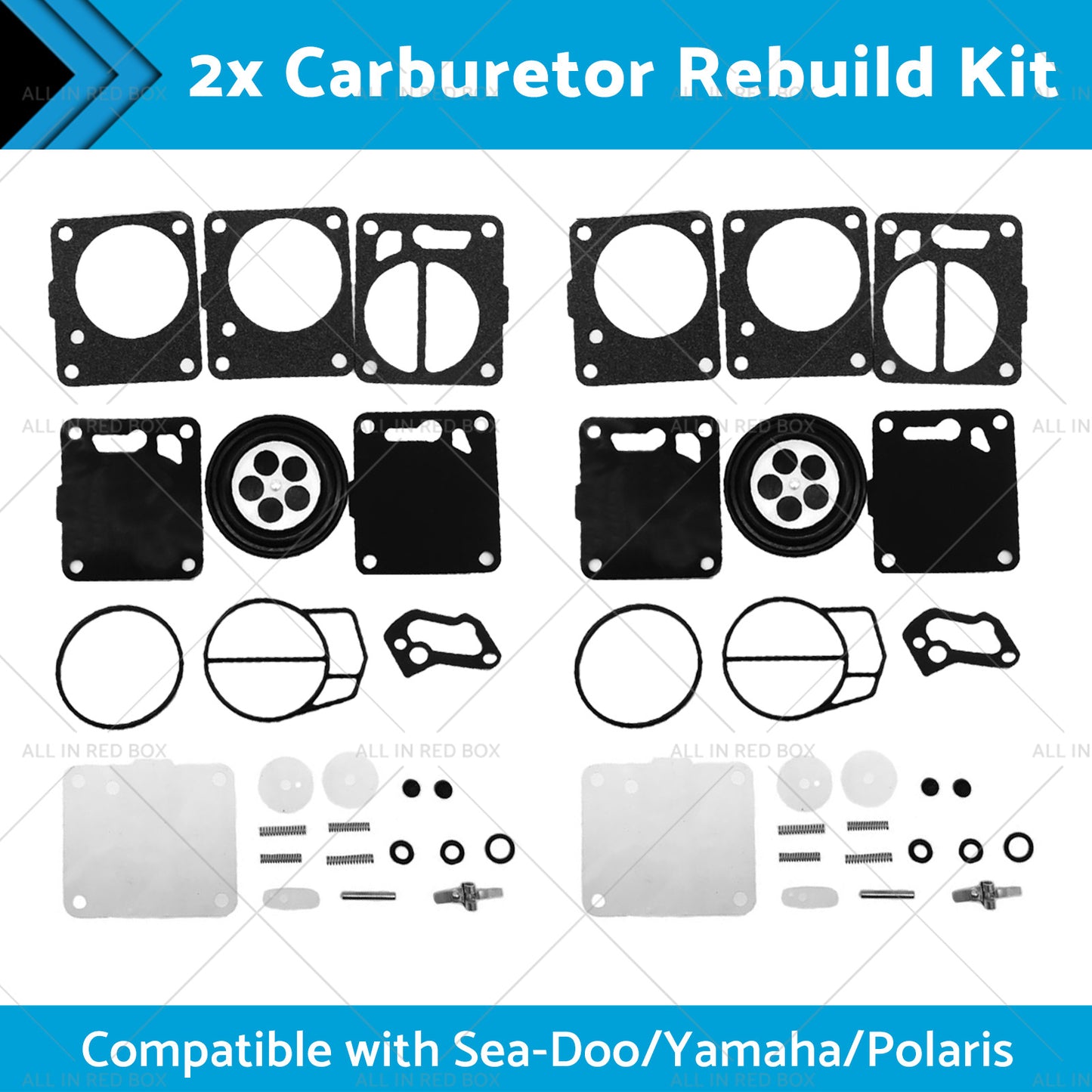 {{ 2x Carburetor Carb Rebuild Repair Kit Suitable Sea-Doo SP SPI SPX HX GS GSI GSX }} - Buy Car Parts Online at {{ Kaka Auto Parts }}.