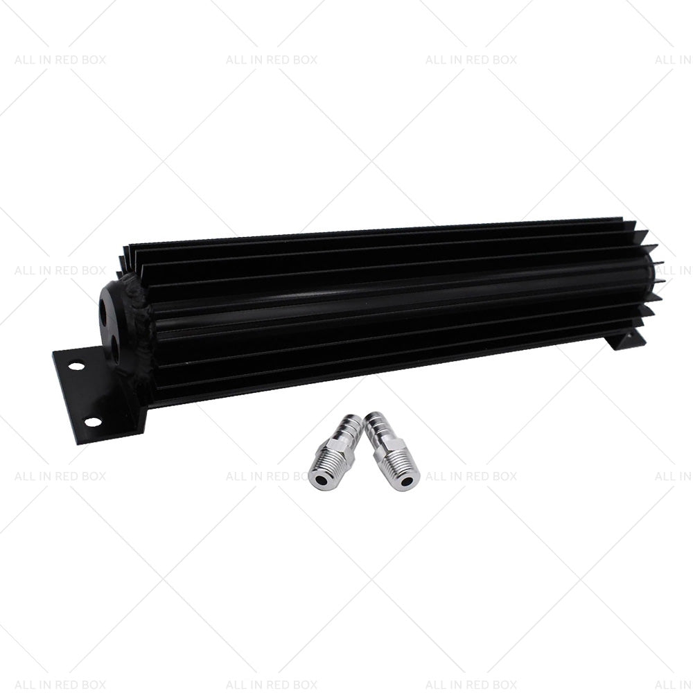 {{ Oil Cooler Universal 12'' Aluminum Dual Pass Finned Transmission W Fittings SL }} - Buy Car Parts Online at {{ Kaka Auto Parts }}.