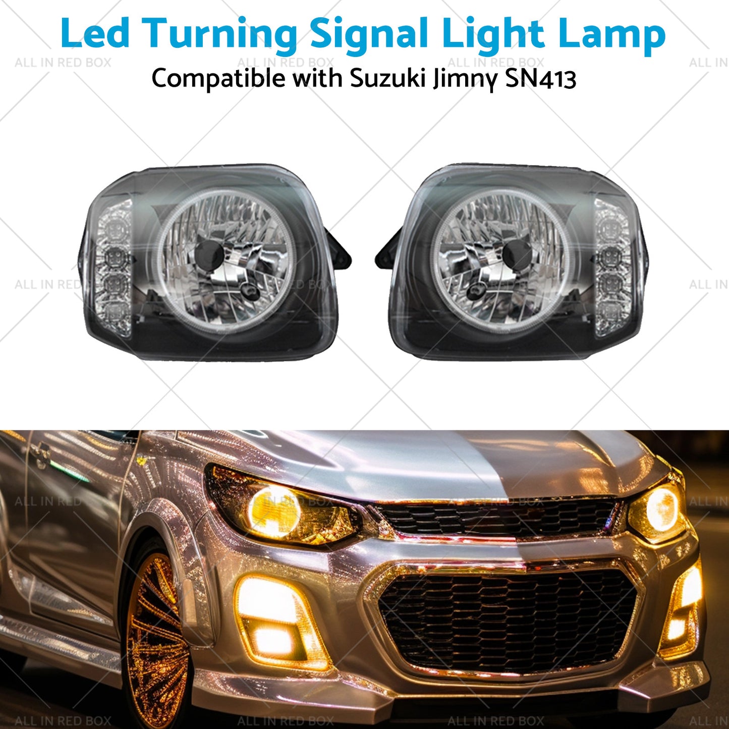 {{ Led Turning Signal Light Lamps Angel Eyes Suitablefor Suzuki Jimny SN413 98-17 }} - Buy Car Parts Online at {{ Kaka Auto Parts }}.