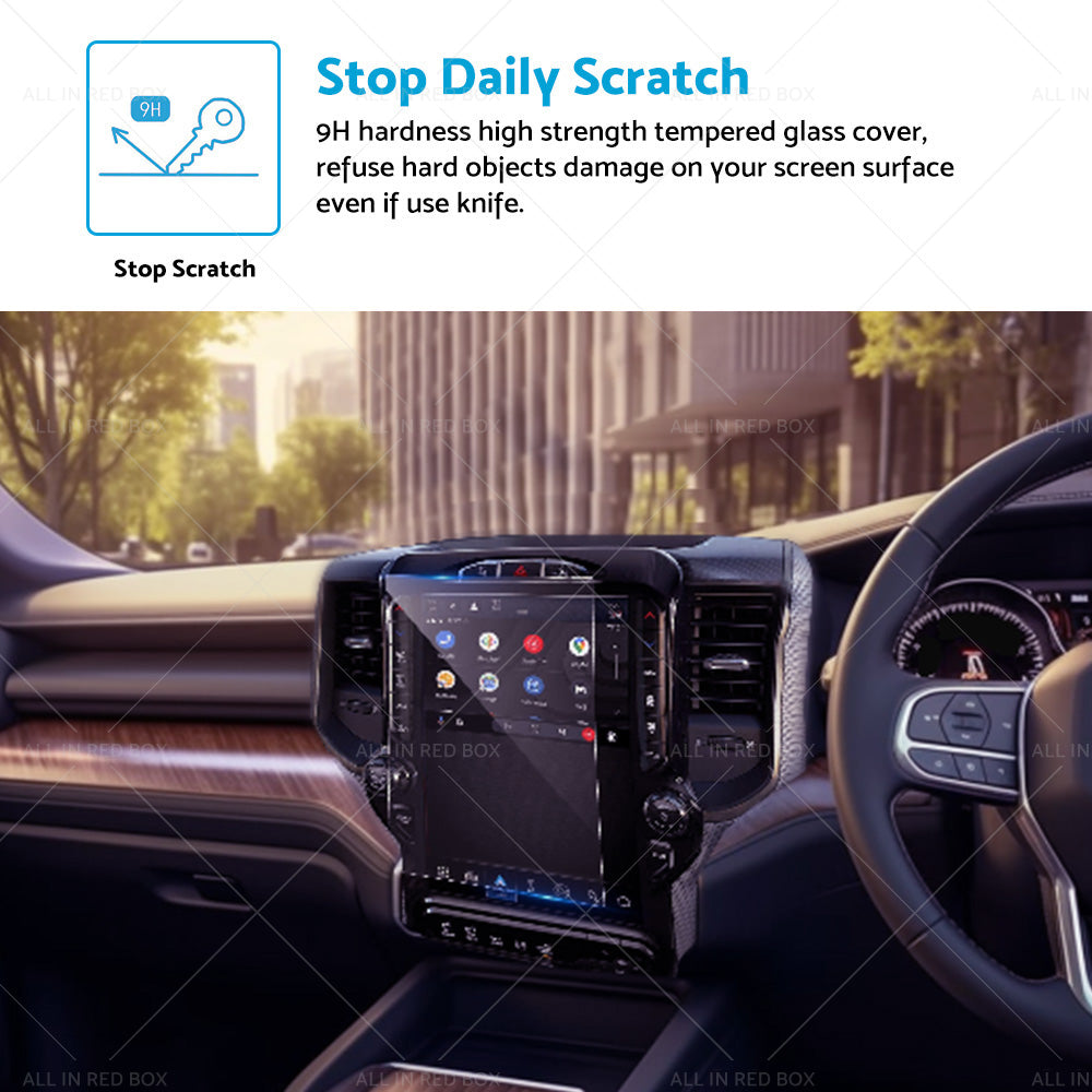 {{ Car Touch Screen Protector Tempered Glass Film 12inch Suitable For RAM 1500 20-22 }} - Buy Car Parts Online at {{ Kaka Auto Parts }}.