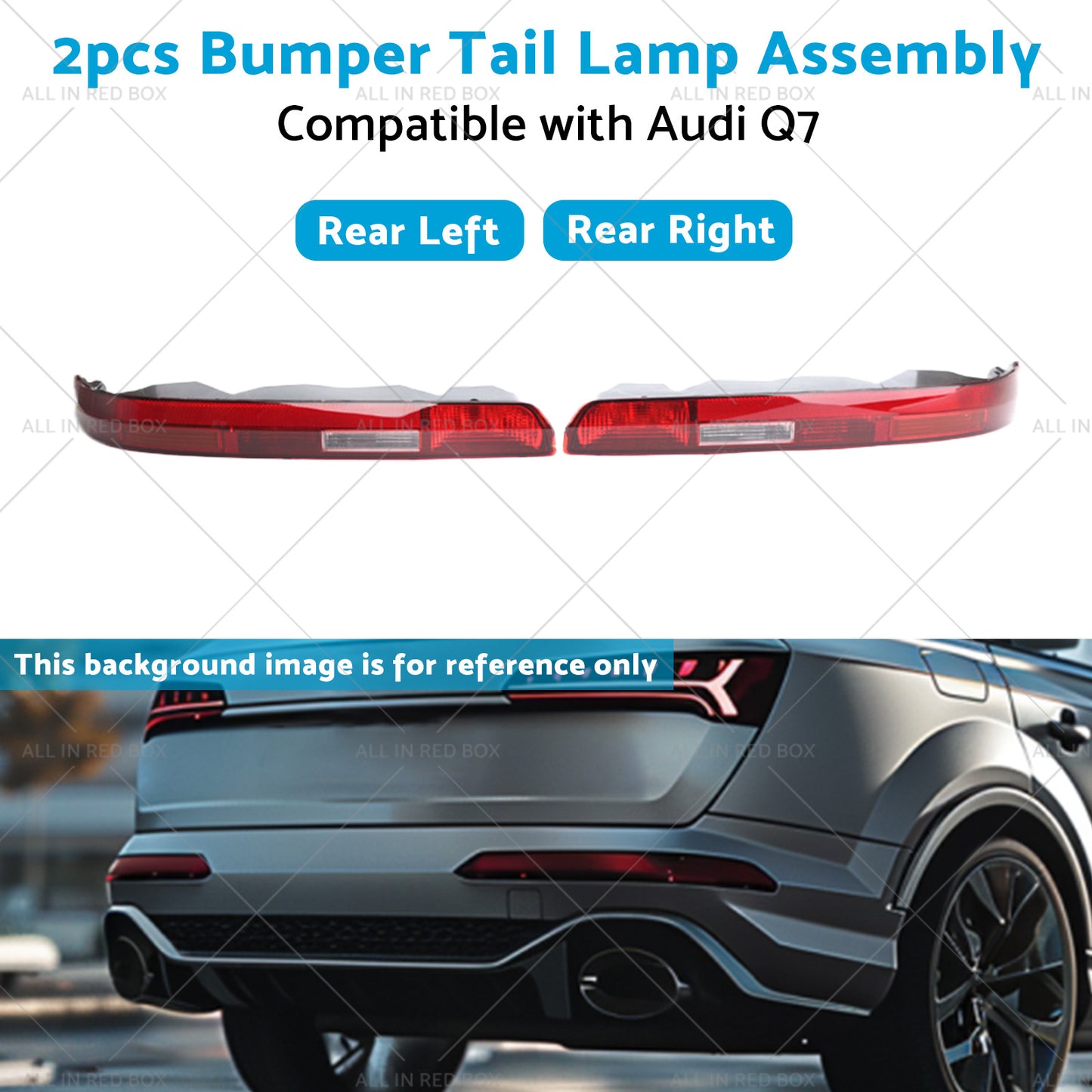 {{ Rear LR Bumper Tail Light Lamp Assembly 4M0945096 Suitable For Audi Q7 16-23 }} - Buy Car Parts Online at {{ Kaka Auto Parts }}.