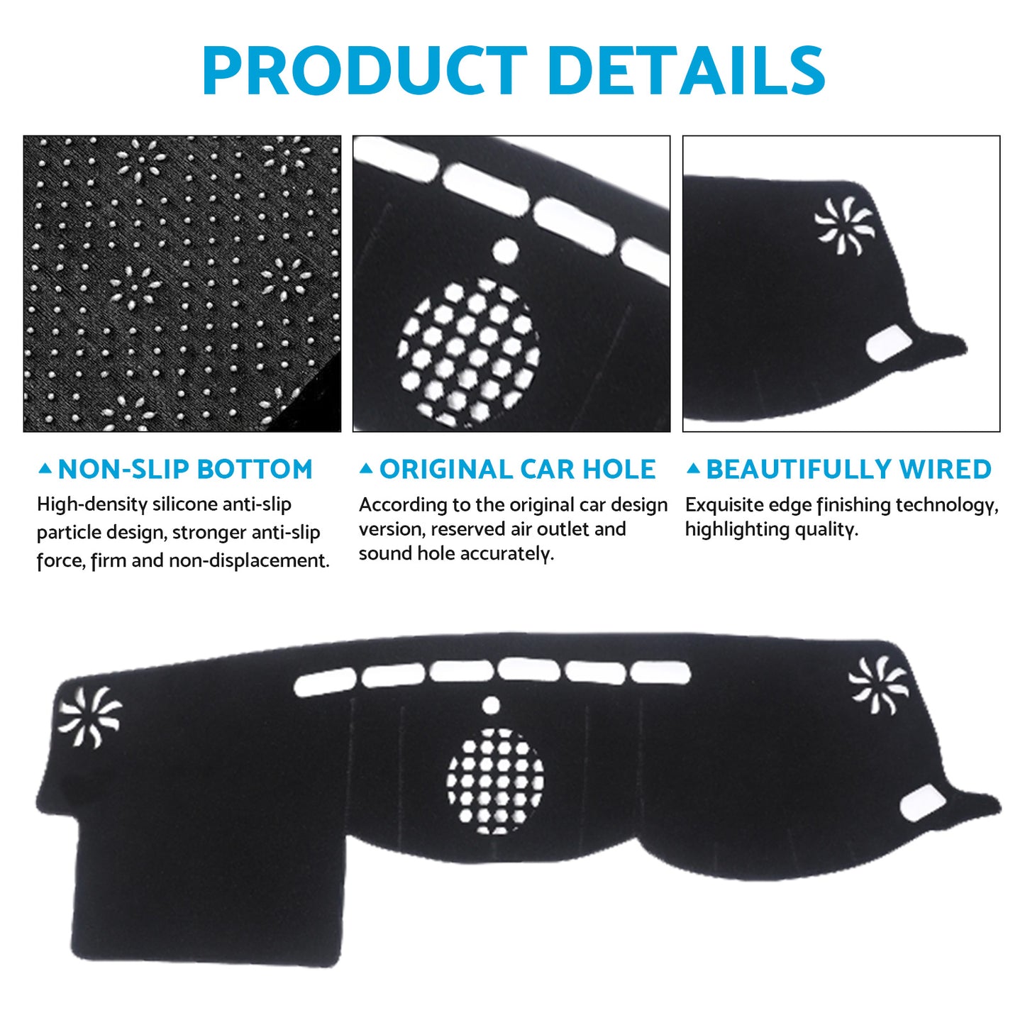 Dash Mat Suitable For Toyota Landcruiser 200 Series 3 VX / GXL 2015-2021