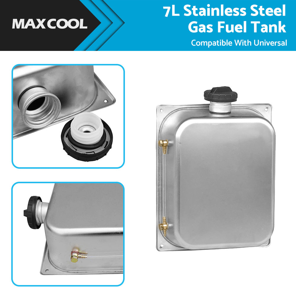 {{ 7L Stainless Steel Gas Fuel Tank Emergency Backup Suitable For Webasto Heater }} - Buy Car Parts Online at {{ Kaka Auto Parts }}.