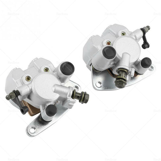 Front LeftRight BRAKE CALIPER with Brake Pads Set Fit For YAMAHA KODIAK 400 450