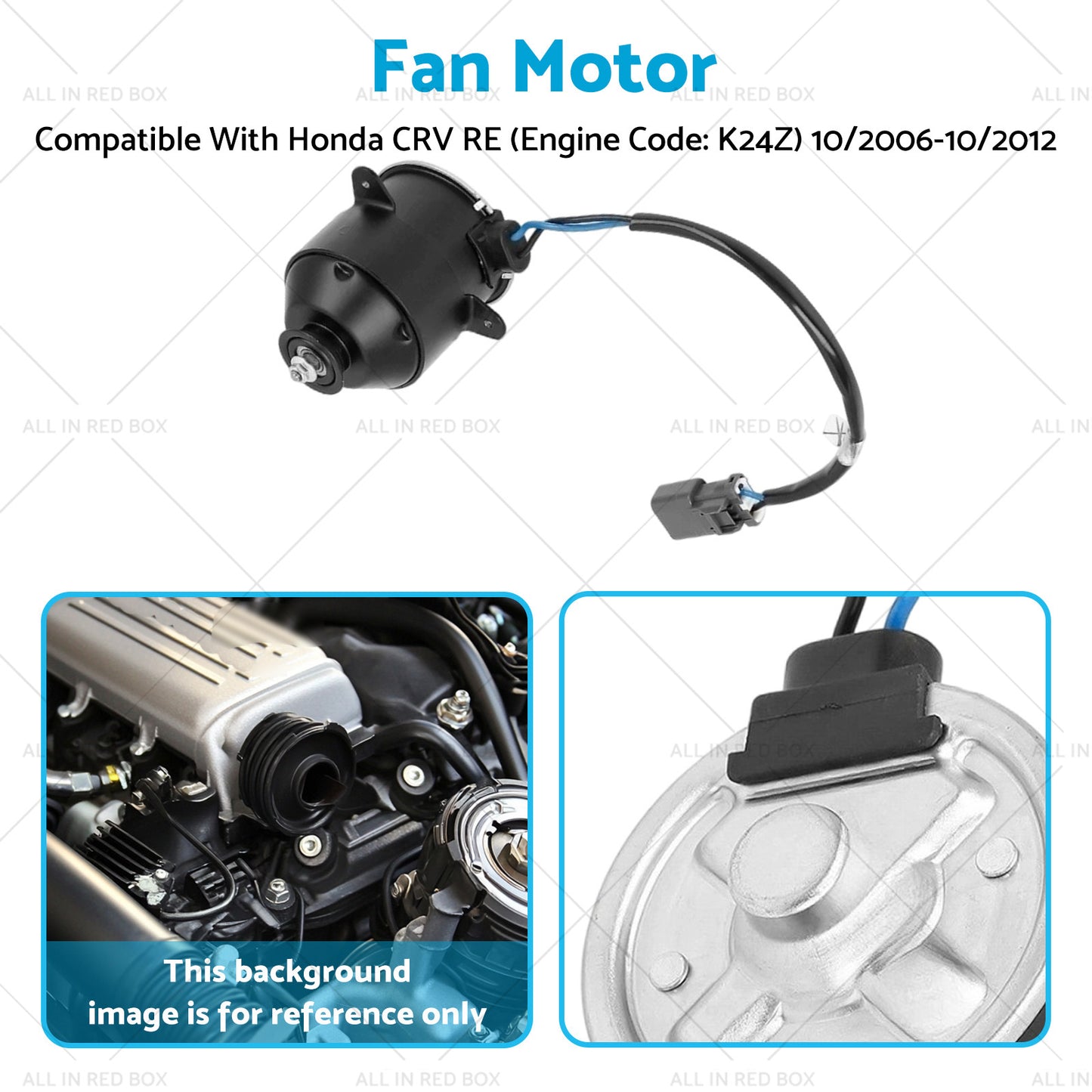 {{ Radiator Thermo Cooling Fan Motor Suitable for Honda CR-V CRV RE 2006-2012 }} - Buy Car Parts Online at {{ Kaka Auto Parts }}.