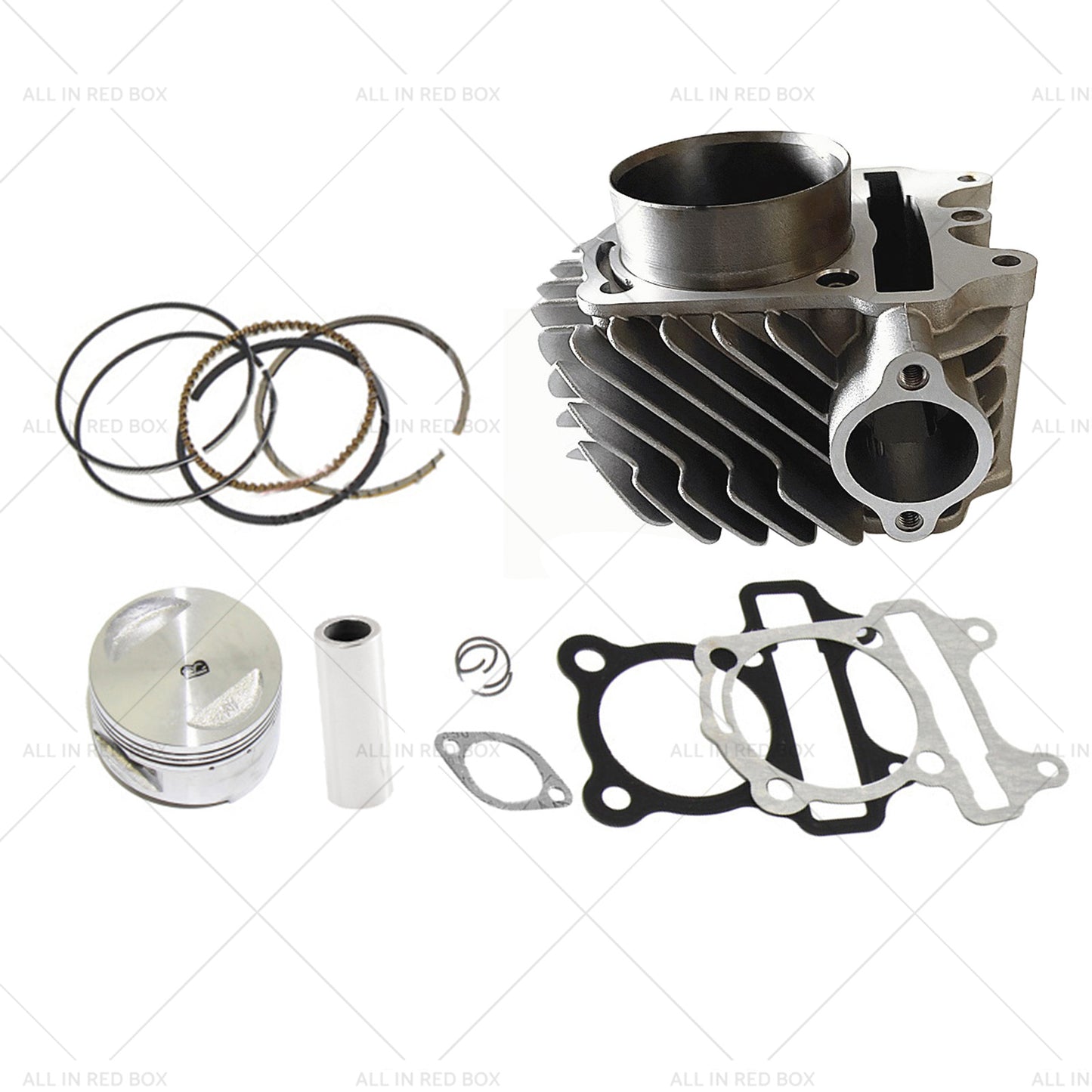 {{ 61mm Bore Cylinder Upgrade Kit Piston Gasket Suitable for GY6 172cc 180cc Motor }} - Buy Car Parts Online at {{ Kaka Auto Parts }}.