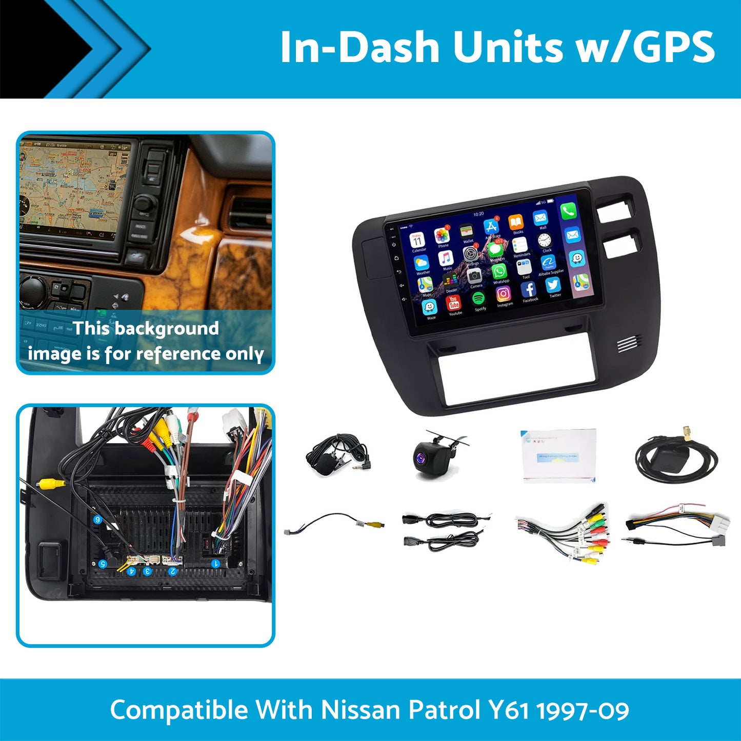 {{ 9in Multimedia Head Unit Suitable For Nissan Patrol 1997-2009 Right-Hand Drive }} - Buy Car Parts Online at {{ Kaka Auto Parts }}.