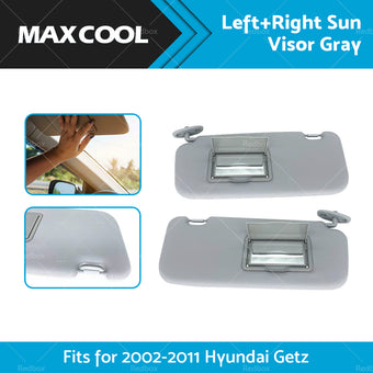 compare product Left Right Side Car Sun Visor Shade Suitable For Hyundai Getz 2002-2012 Grey
