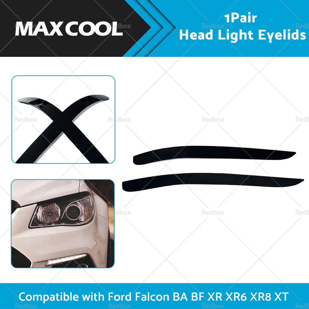 {{ Head Light Eyelid Eyebrow Lid Black Suitable For Ford Falcon BA BF XR XR6 XR8 XT }} - Buy Car Parts Online at {{ Kaka Auto Parts }}.