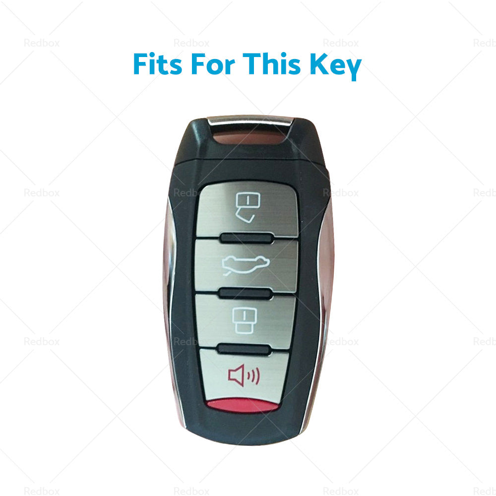 Beige TPU Remote Key Fob Case Cover Fit For Great Wall Haval Hover H1 H4 H6 H7 9
